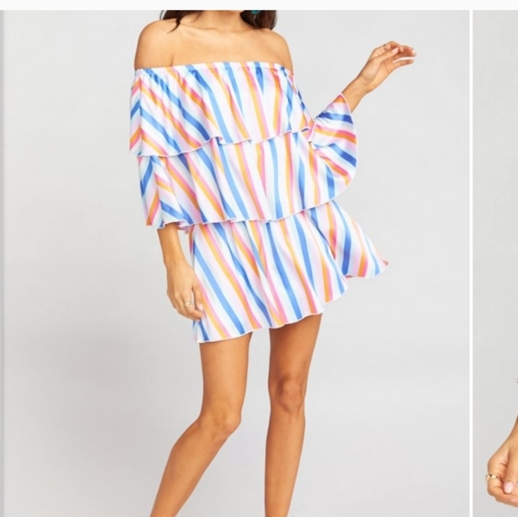 Show me your mumu Triple Decker Romper size medium like new - Picture 1 of 11